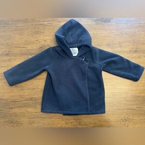 Navy Blue Hooded Jacket
